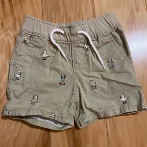 Easter bunny egg chick khaki shorts